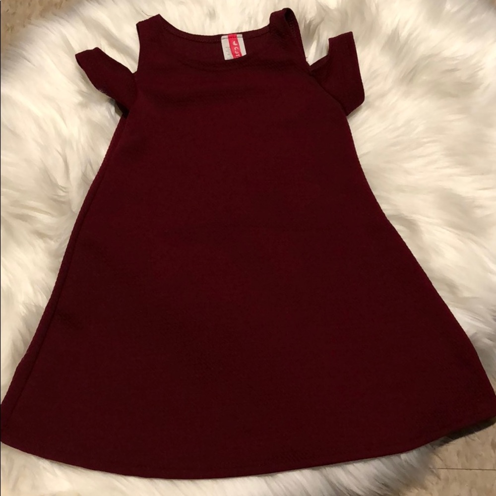 Burgundy Toddler girl dress 3T